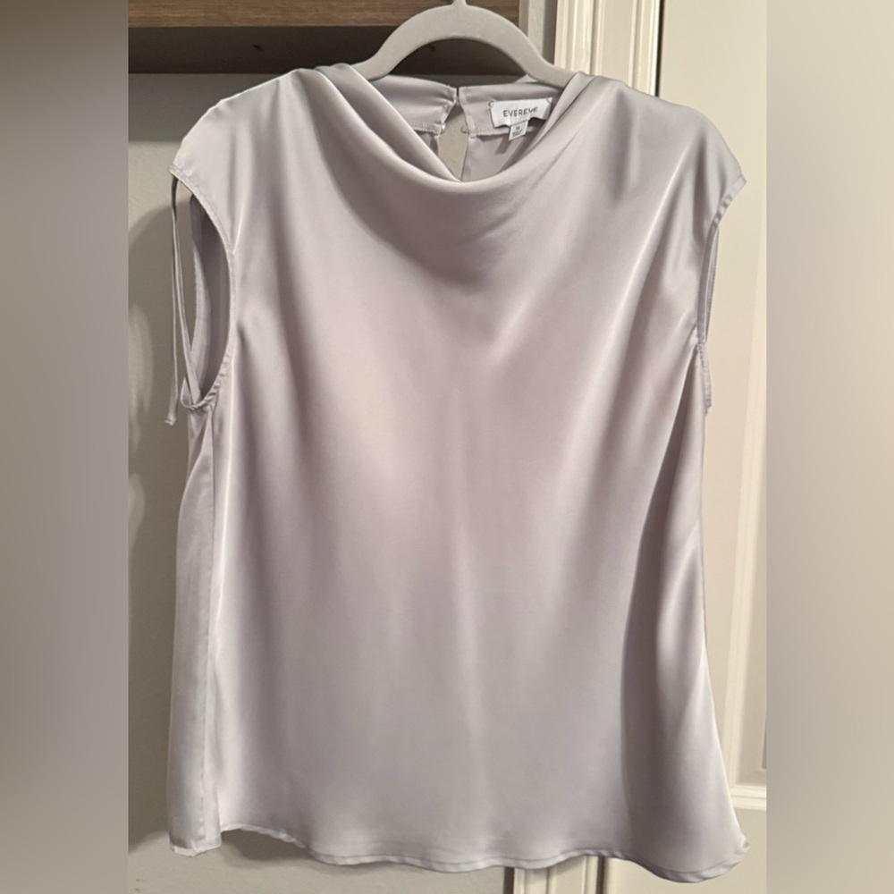 Evereve White Sleeveless Blouse